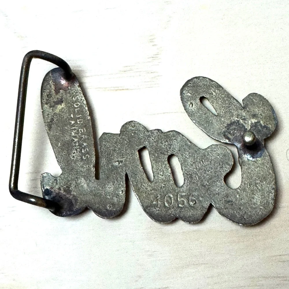 Vintage “CARL” Brass Belt Buckle